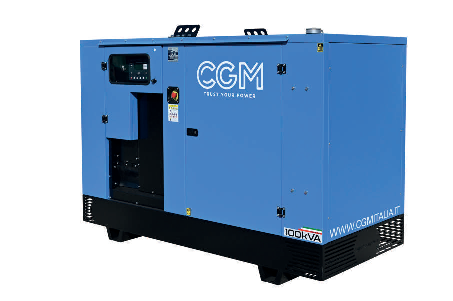 ELECTROGENERADOR INSONORIZADO 100 kVA — MOTOR PERKINS — ALTERNADOR LEROY SOMER